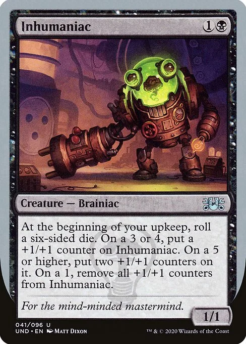 Inhumaniac, carta Magic di tipo Creature — Brainiac illustrata da Matt Dixon