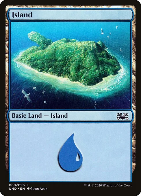 Island, carta Magic di tipo Basic Land — Island illustrata da John Avon