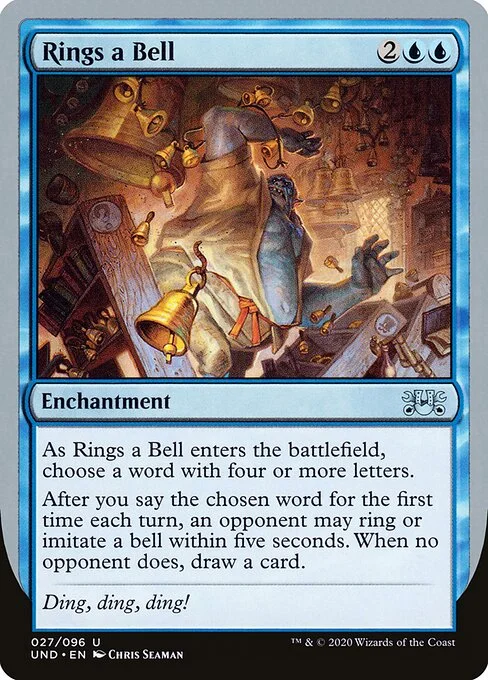 Rings a Bell, carta Magic di tipo Enchantment illustrata da Chris Seaman