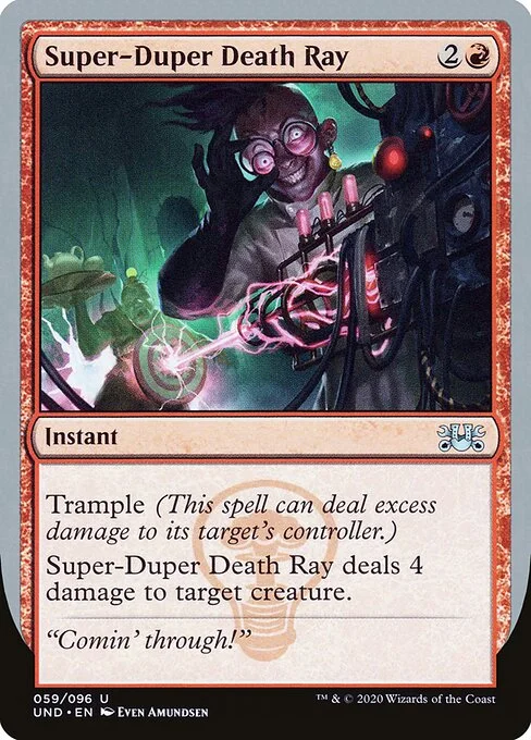 Super-Duper Death Ray, carta Magic di tipo Instant illustrata da Even Amundsen