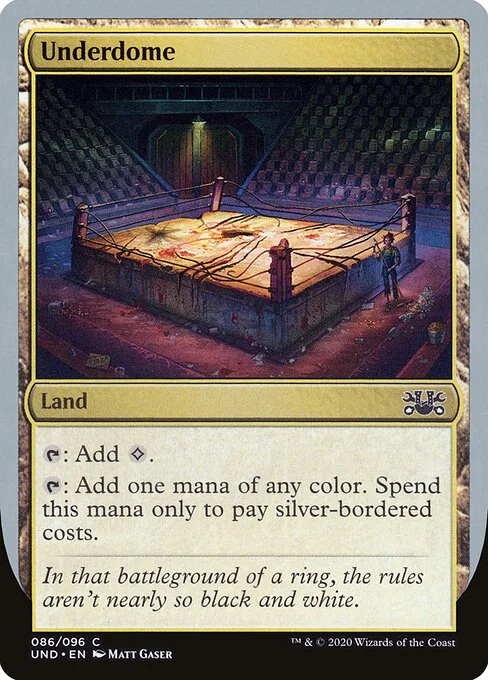 Underdome, carta Magic di tipo Land illustrata da Matt Gaser