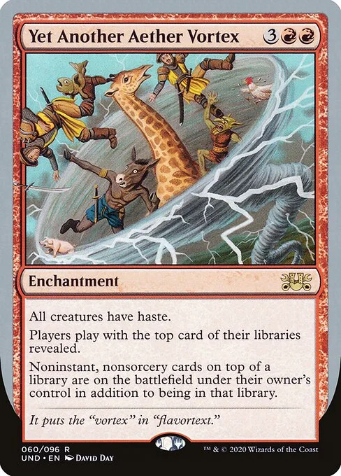 Yet Another Aether Vortex, carta Magic di tipo Enchantment illustrata da David Day
