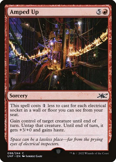 Amped Up, carta Magic di tipo Sorcery illustrata da Jamroz Gary
