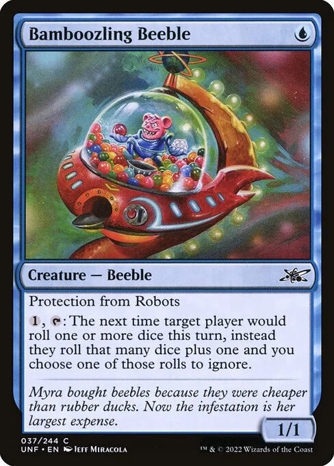 Bamboozling Beeble, carta Magic di tipo Creature — Beeble illustrata da Jeff Miracola