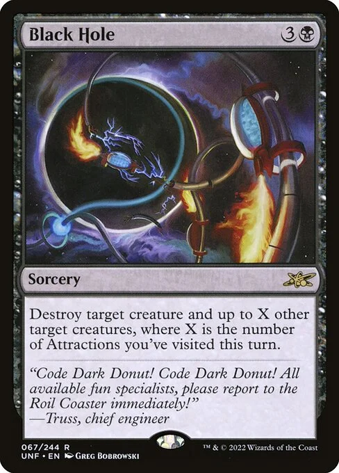 Black Hole, carta Magic di tipo Sorcery illustrata da Greg Bobrowski