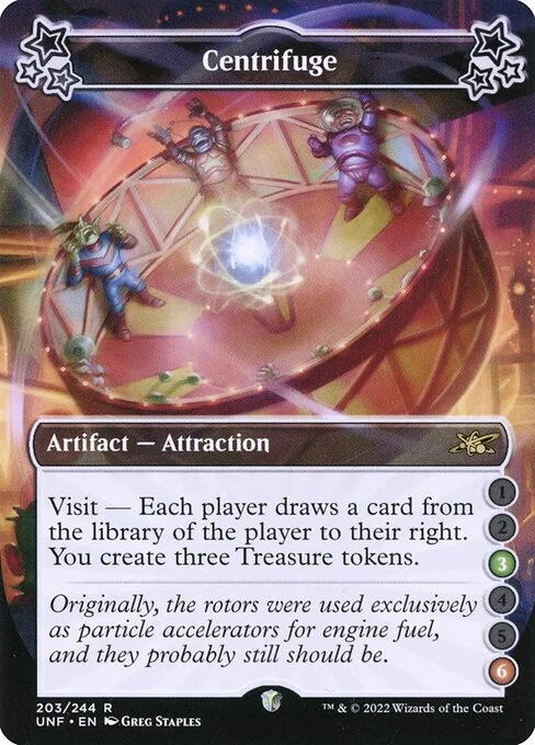 Centrifuge, carta Magic di tipo Artifact — Attraction illustrata da Greg Staples