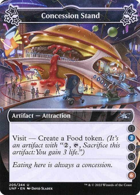 Concession Stand, carta Magic di tipo Artifact — Attraction illustrata da David Sladek