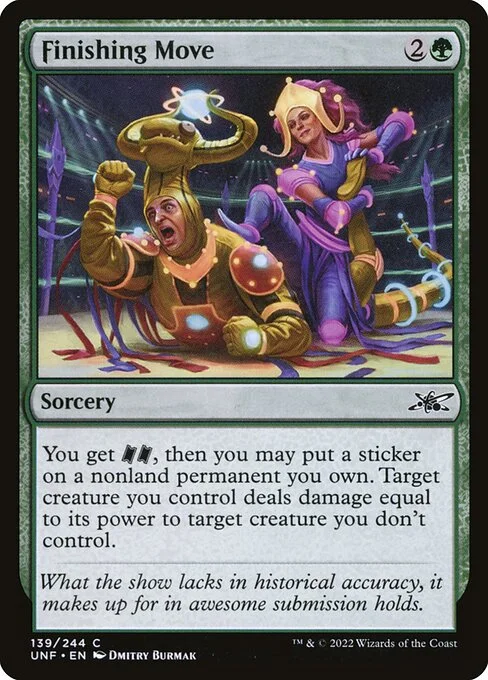 Finishing Move, carta Magic di tipo Sorcery illustrata da Dmitry Burmak