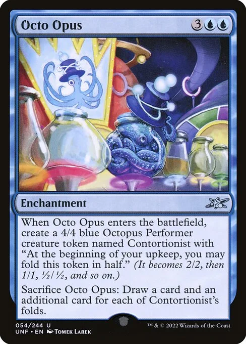 Octo Opus, carta Magic di tipo Enchantment illustrata da Tomek Larek