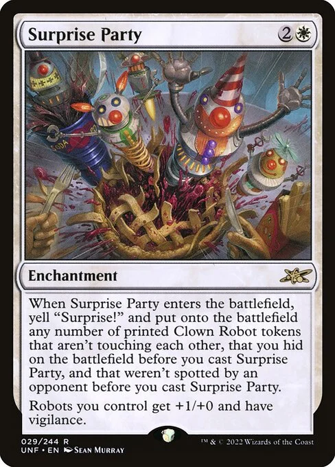Surprise Party, carta Magic di tipo Enchantment illustrata da Sean Murray