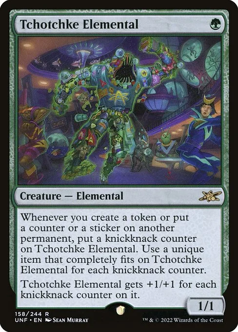 Tchotchke Elemental, carta Magic di tipo Creature — Elemental illustrata da Sean Murray
