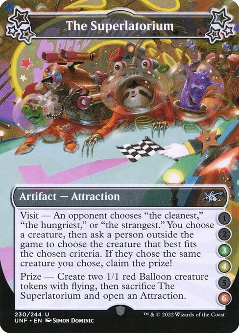 The Superlatorium, carta Magic di tipo Artifact — Attraction illustrata da Simon Dominic