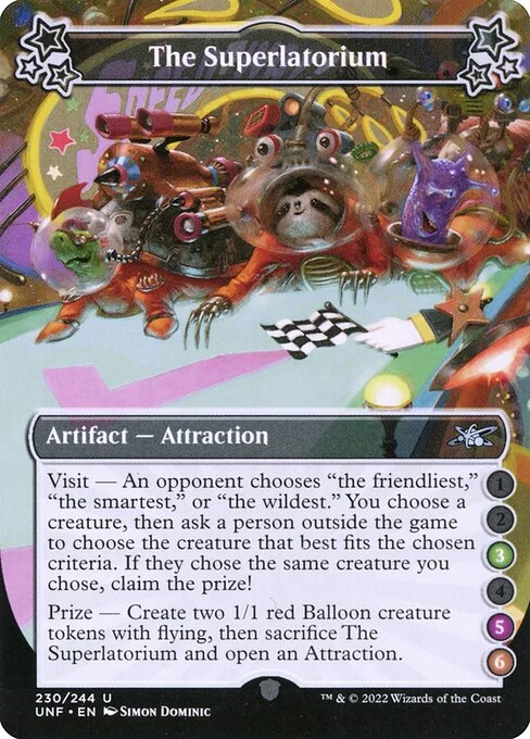 The Superlatorium, carta Magic di tipo Artifact — Attraction illustrata da Simon Dominic