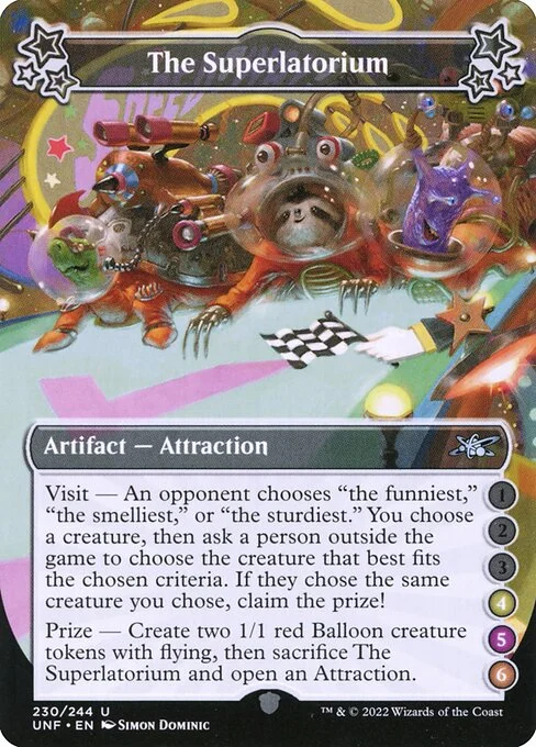 The Superlatorium, carta Magic di tipo Artifact — Attraction illustrata da Simon Dominic
