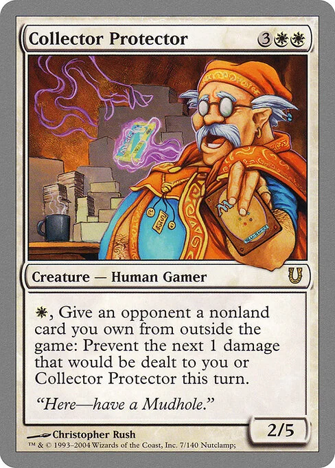 Collector Protector, carta Magic di tipo Creature — Human Gamer illustrata da Christopher Rush