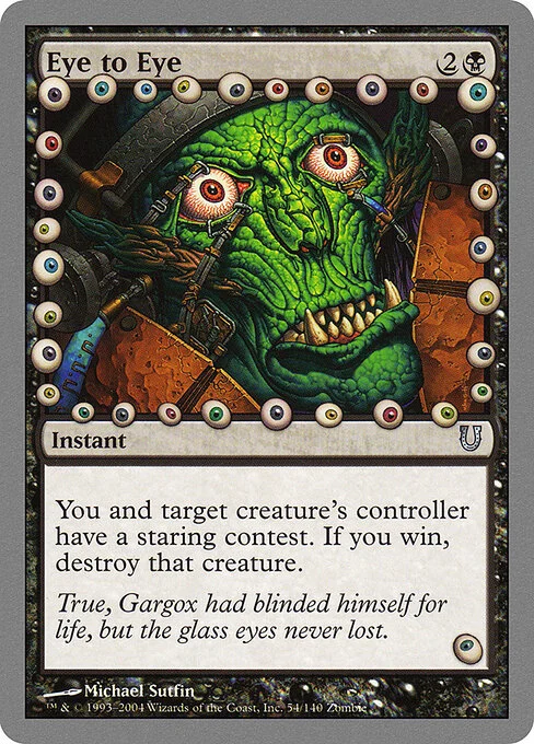Eye to Eye, carta Magic di tipo Instant illustrata da Michael Sutfin