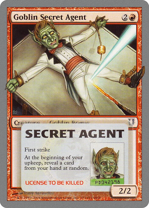 Goblin Secret Agent, carta Magic di tipo Creature — Goblin Rogue illustrata da Tony Szczudlo