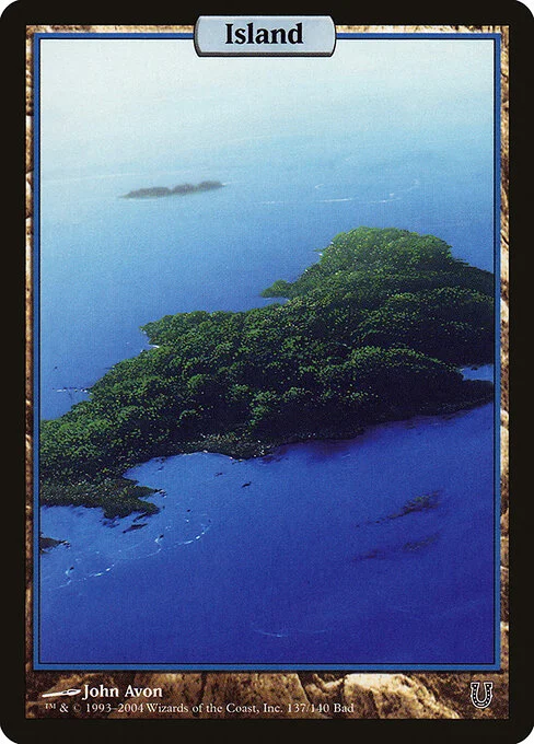 Island, carta Magic di tipo Basic Land — Island illustrata da John Avon