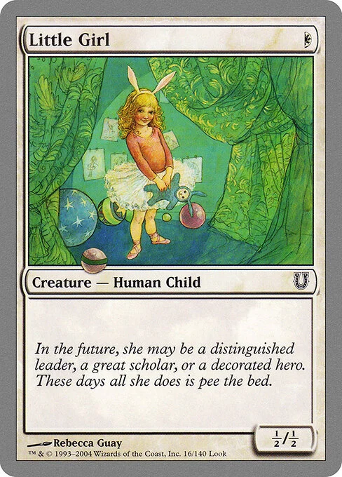 Little Girl, carta Magic di tipo Creature — Human Child illustrata da Rebecca Guay