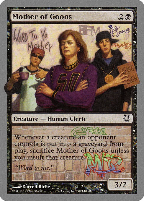 Mother of Goons, carta Magic di tipo Creature — Human Cleric illustrata da Darrell Riche