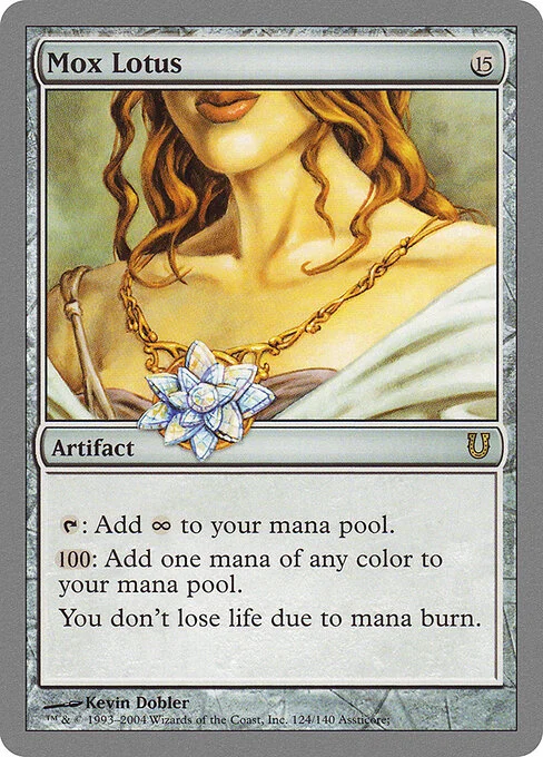 Mox Lotus, carta Magic di tipo Artifact illustrata da Kevin Dobler