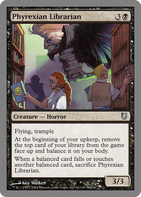 Phyrexian Librarian, carta Magic di tipo Creature — Phyrexian Horror illustrata da Kev Walker