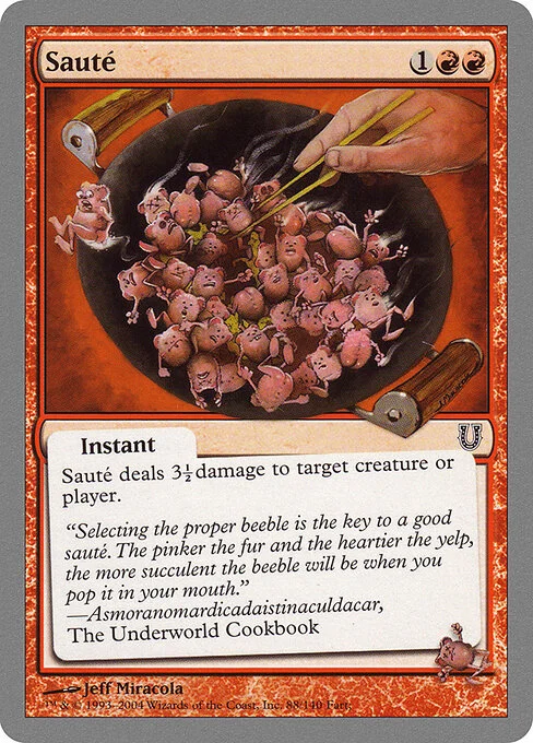Sauté, carta Magic di tipo Instant illustrata da Jeff Miracola
