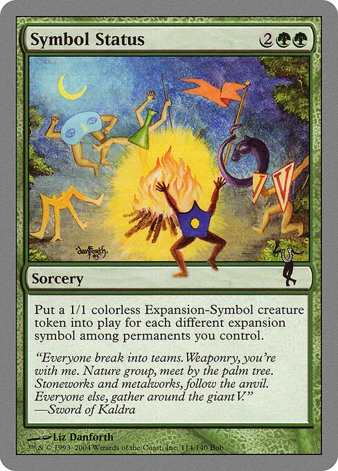 Symbol Status, carta Magic di tipo Sorcery illustrata da Liz Danforth