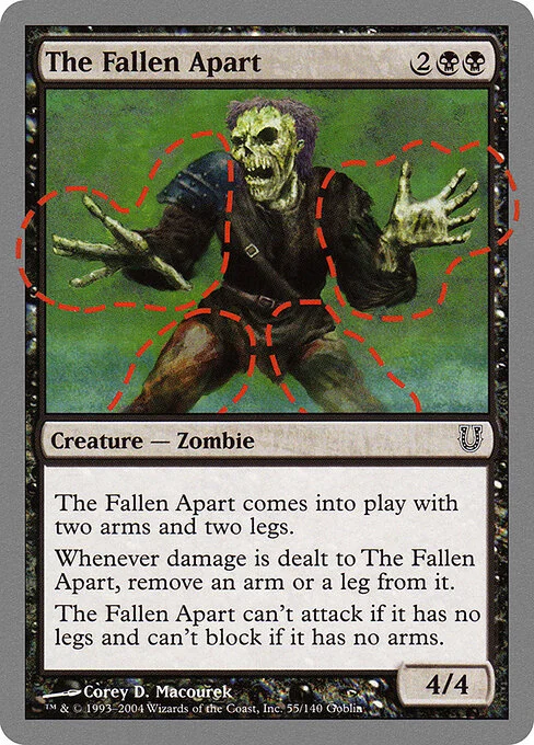 The Fallen Apart, carta Magic di tipo Creature — Zombie illustrata da Corey D. Macourek