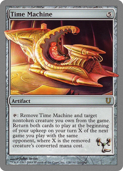 Time Machine, carta Magic di tipo Artifact illustrata da John Avon