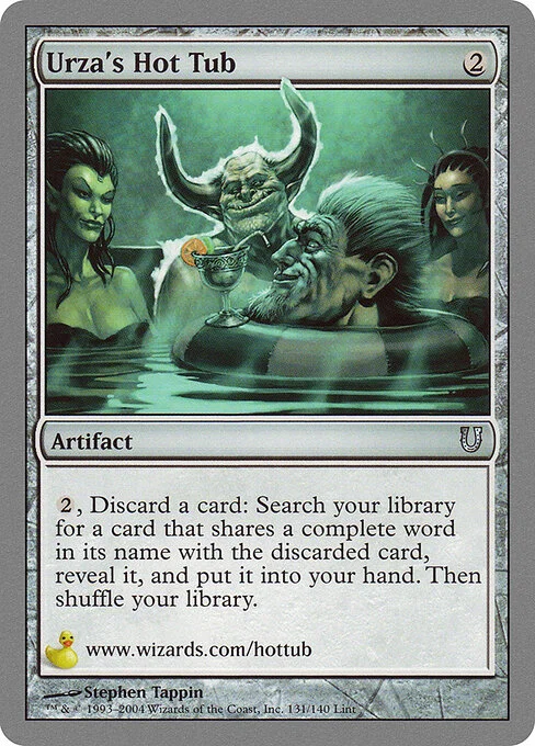 Urza's Hot Tub, carta Magic di tipo Artifact illustrata da Stephen Tappin