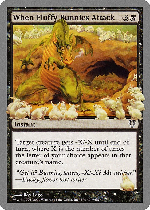 When Fluffy Bunnies Attack, carta Magic di tipo Instant illustrata da Ray Lago