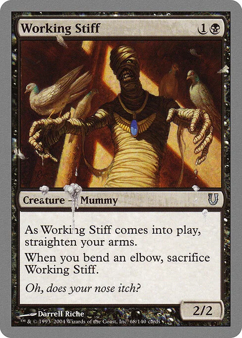 Working Stiff, carta Magic di tipo Creature — Mummy illustrata da Darrell Riche
