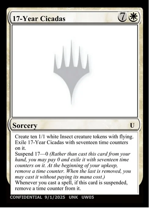 17-Year Cicadas, carta Magic di tipo Sorcery