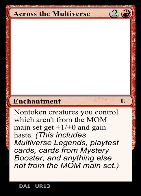 Across the Multiverse, carta Magic di tipo Enchantment