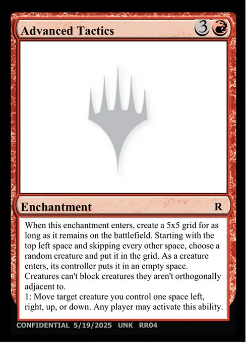 Advanced Tactics, carta Magic di tipo Enchantment