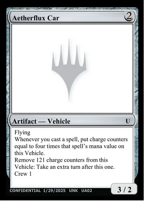 Aetherflux Car, carta Magic di tipo Artifact — Vehicle