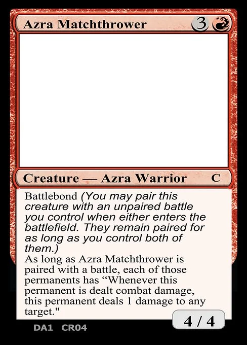 Azra Matchthrower, carta Magic di tipo Creature — Azra Warrior