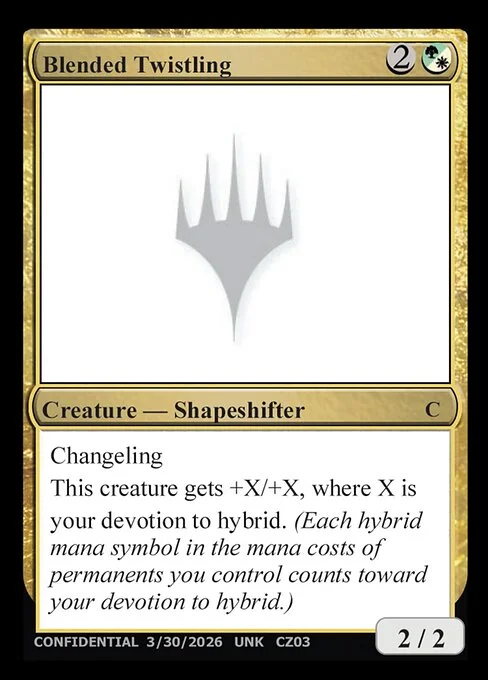 Blended Twistling, carta Magic di tipo Creature — Shapeshifter