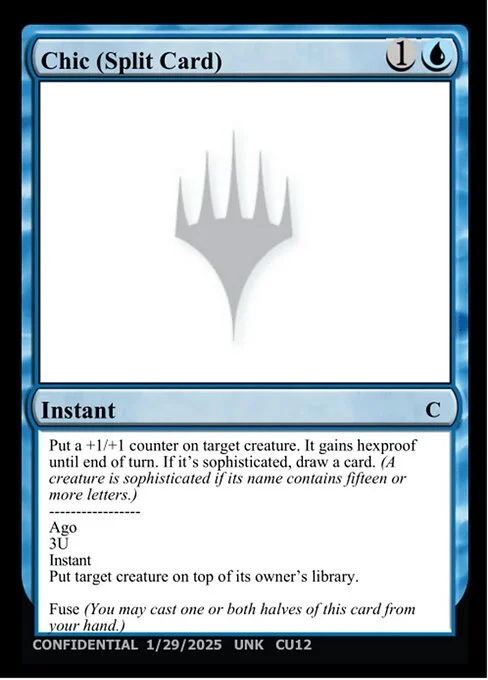 Chic // Ago, carta Magic di tipo Instant // Instant