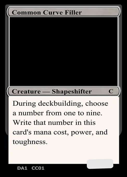 Common Curve Filler, carta Magic di tipo Creature — Shapeshifter