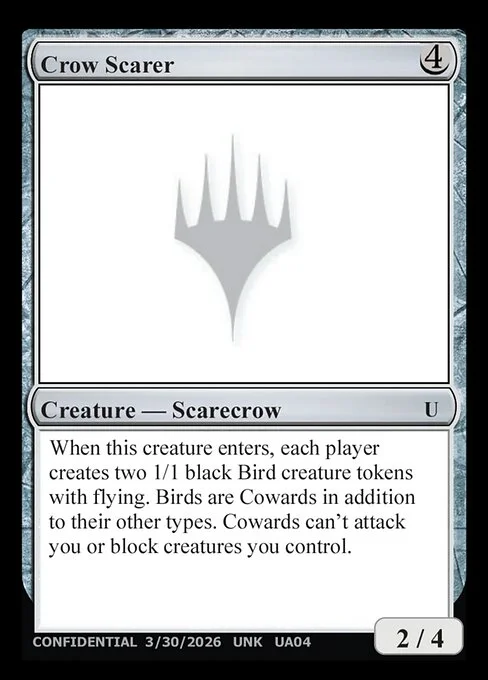 Crow Scarer, carta Magic di tipo Creature — Scarecrow