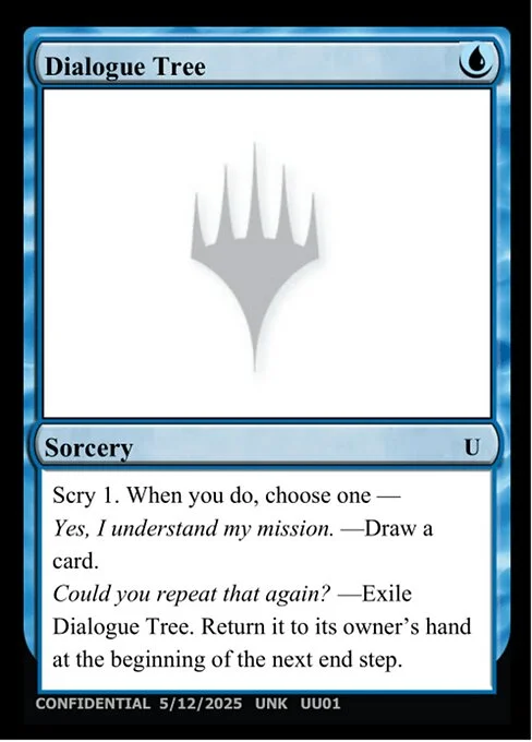 Dialogue Tree, carta Magic di tipo Sorcery