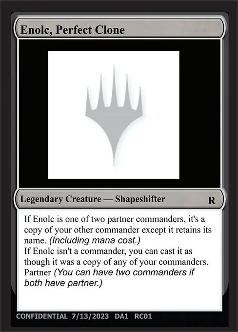 Enolc, Perfect Clone, carta Magic di tipo Legendary Creature — Shapeshifter
