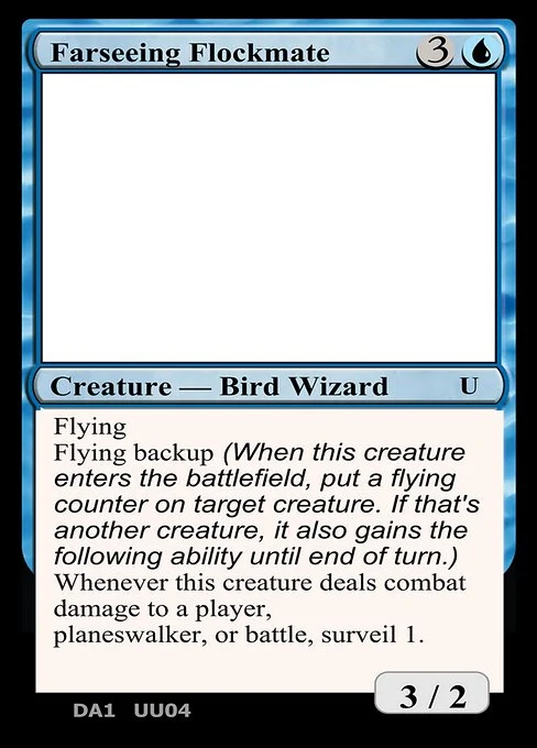 Farseeing Flockmate, carta Magic di tipo Creature — Bird Wizard