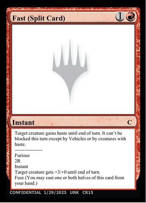 Fast // Furious, carta Magic di tipo Instant // Instant