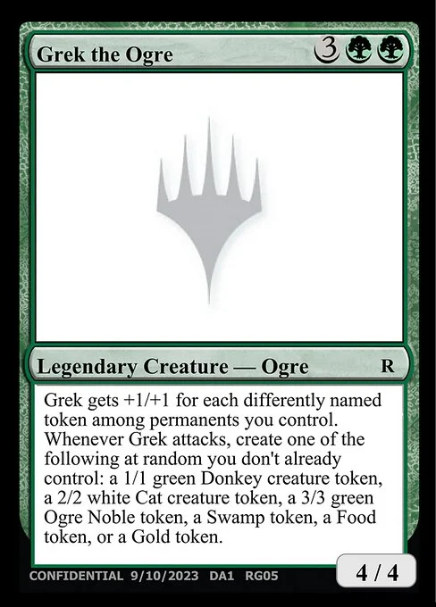Grek the Ogre, carta Magic di tipo Legendary Creature — Ogre