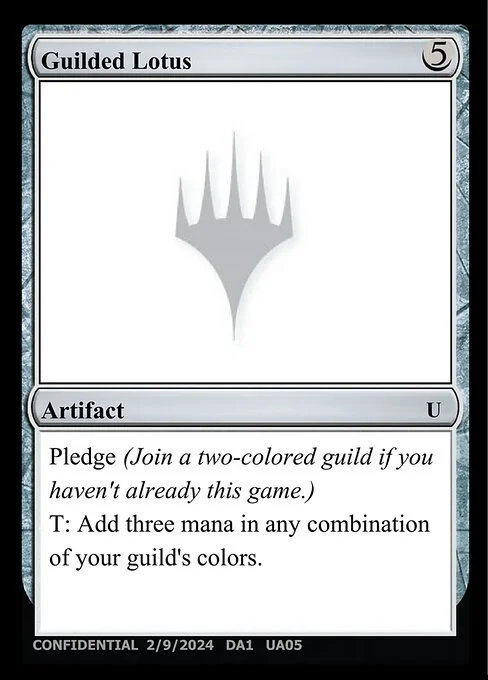 Guilded Lotus, carta Magic di tipo Artifact
