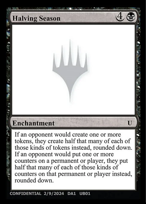 Halving Season, carta Magic di tipo Enchantment
