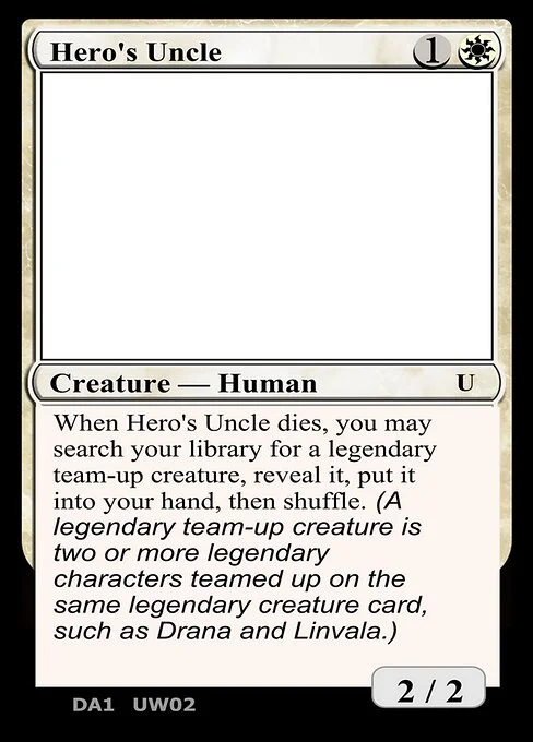 Hero's Uncle, carta Magic di tipo Creature — Human